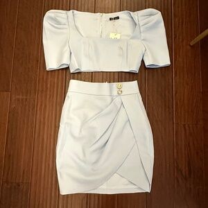 Pale blue formal set